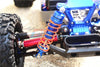 Traxxas Rustler 4X4 VXL (67076-4) / Hoss 4X4 VXL (90076-4) Aluminum Front Adjustable Shocks 87mm - 1Pr Set Blue