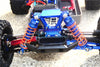 Traxxas Rustler 4X4 VXL (67076-4) / Hoss 4X4 VXL (90076-4) Aluminum Front Adjustable Shocks 87mm - 1Pr Set Blue