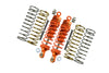 Traxxas Rustler 4X4 VXL (67076-4) / Hoss 4X4 VXL (90076-4) Aluminum Front Adjustable Shocks 87mm - 1Pr Set Orange