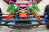 Traxxas Rustler 4X4 VXL (67076-4) / Hoss 4X4 VXL (90076-4) Aluminum Front Adjustable L-Shape Piggy Back Shocks 87mm - 1Pr Set Black