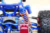 Traxxas Rustler 4X4 VXL (67076-4) / Hoss 4X4 VXL (90076-4) Aluminum Rear Adjustable L-Shape Piggy Back Shocks 102mm - 1Pr Set Blue