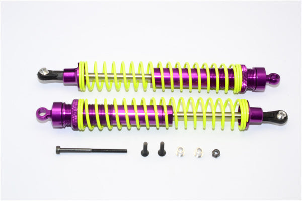 HPI Savage 21, XL, K4.6 Aluminum Front/Rear Adjustable Spring Damper (170mm) With 5mm Steel Shaft & Thicker Shock Body (Outer: 14mm Inner: 12mm) - 1Pr Set Purple
