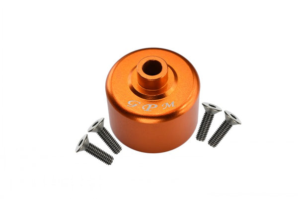 HPI Savage XL Flux Aluminum Front Or Rear Differential Case - 1 Set Orange