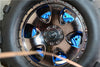 HPI Savage XL Flux Aluminum Wheel Hex Claw With Brake Disk - 2Pcs Set Orange