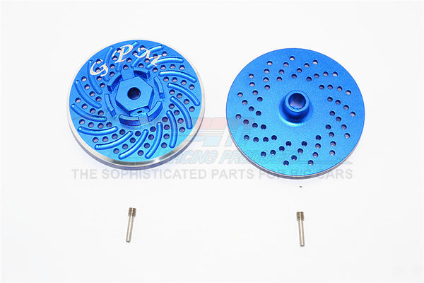 HPI Savage XL Flux Aluminum Wheel Hex Claw With Brake Disk - 2Pcs Set Blue