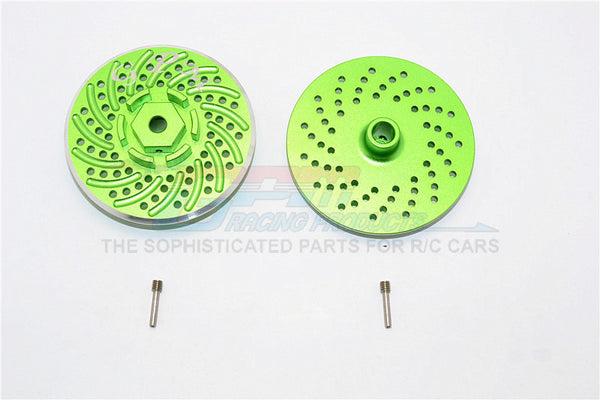 HPI Savage XL Flux Aluminum Wheel Hex Claw With Brake Disk - 2Pcs Set Green