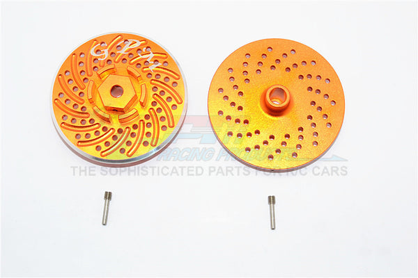 HPI Savage XL Flux Aluminum Wheel Hex Claw With Brake Disk - 2Pcs Set Orange