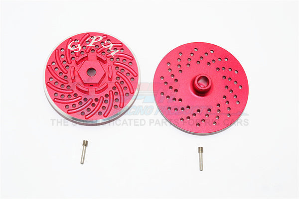 HPI Savage XL Flux Aluminum Wheel Hex Claw With Brake Disk - 2Pcs Set Red