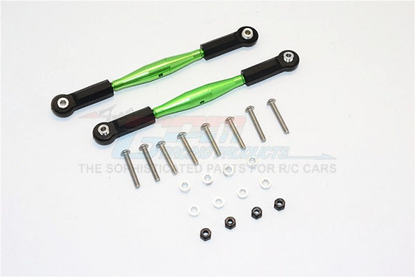 HPI Savage XL Flux Aluminium Front Sterring/Rear Supporting Tie Rod - 2Pcs Set Green