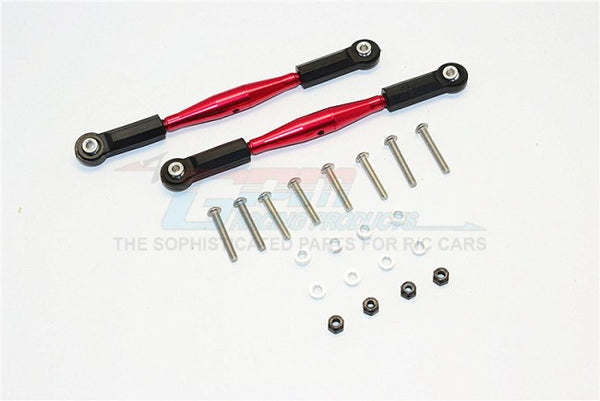 HPI Savage XL Flux Aluminium Front Sterring/Rear Supporting Tie Rod - 2Pcs Set Red
