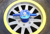 Losi 1/6 Super Baja Rey 4X4 Desert Truck Aluminium Spare Tire Locking - 1Pc Blue