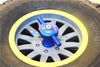 Losi 1/6 Super Baja Rey 4X4 Desert Truck Aluminium Spare Tire Locking - 1Pc Blue