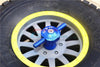Losi 1/6 Super Baja Rey 4X4 Desert Truck Aluminium Spare Tire Locking - 1Pc Orange