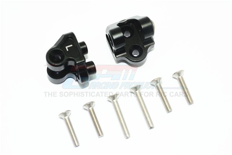 Losi 1/6 Super Baja Rey 4X4 Desert Truck Aluminum Upper Axle Mount Set For Suspension Links - 1Pr Set Black