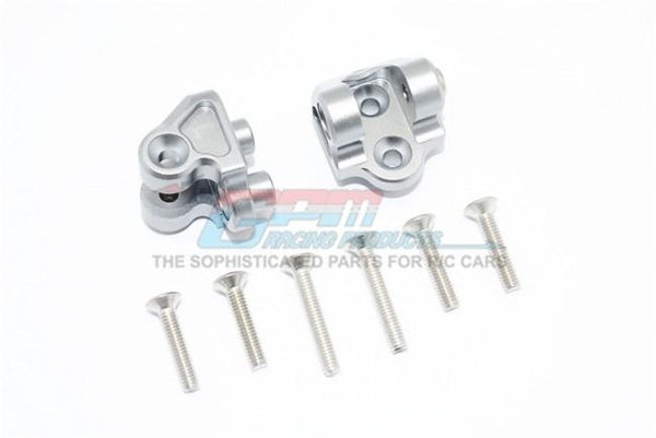 Losi 1/6 Super Baja Rey 4X4 Desert Truck Aluminum Upper Axle Mount Set For Suspension Links - 1Pr Set Silver