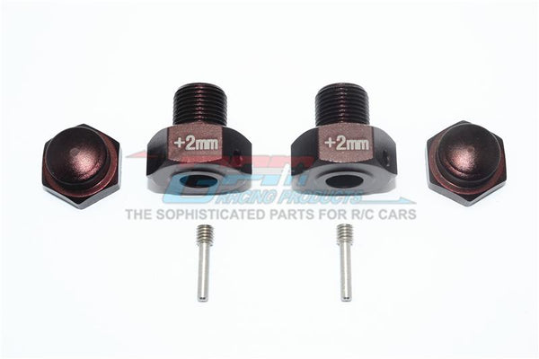 Losi 1/6 Super Baja Rey 4X4 Desert Truck Aluminum Wheel Hex Adapter (+2mm) - 6Pc Set Brown