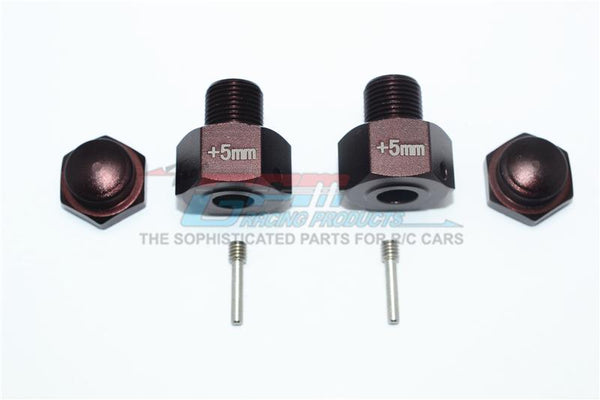 Losi 1/6 Super Baja Rey 4X4 Desert Truck Aluminum Wheel Hex Adapter (+5mm) - 6Pc Set Brown