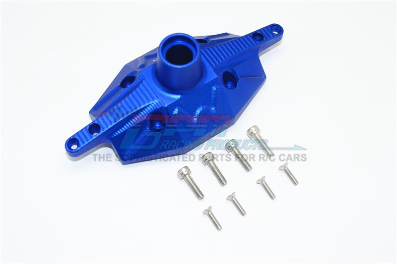 Losi 1/6 Super Baja Rey 4X4 Desert Truck Aluminum Rear Axle Case Cover - 1Pc Set Blue