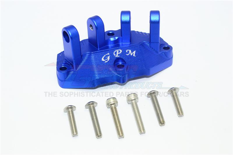 Losi 1/6 Super Baja Rey 4X4 Desert Truck Aluminum Mount For Upper Gearbox Rear Upper Suspension Links - 1Pc Set Blue