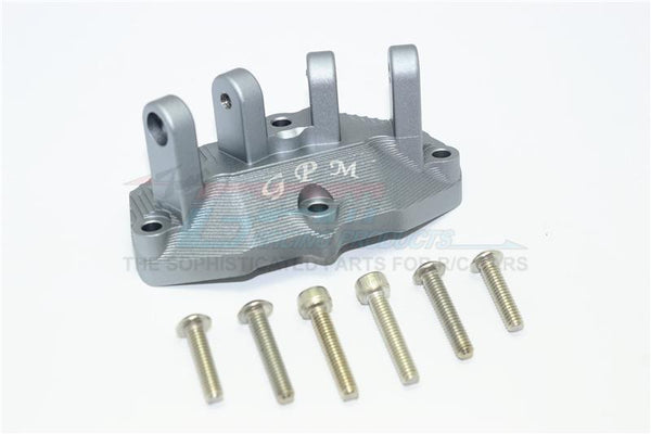 Losi 1/6 Super Baja Rey 4X4 Desert Truck Aluminum Mount For Upper Gearbox Rear Upper Suspension Links - 1Pc Set Gray Silver