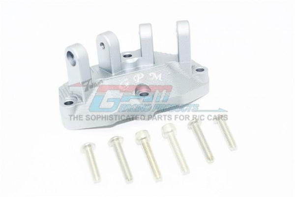 Losi 1/6 Super Baja Rey 4X4 Desert Truck Aluminum Mount For Upper Gearbox Rear Upper Suspension Links - 1Pc Set Silver