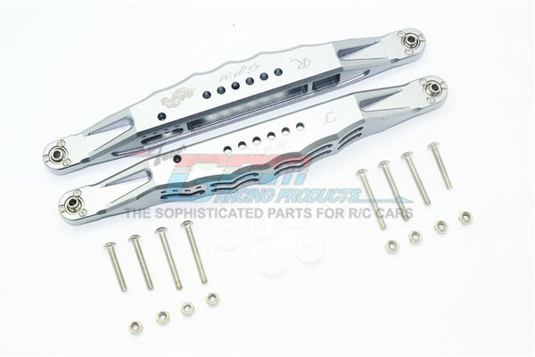 Losi 1/6 Super Baja Rey 4X4 Desert Truck Aluminum Rear Lower Trailing Arms - 1Pr Set Silver