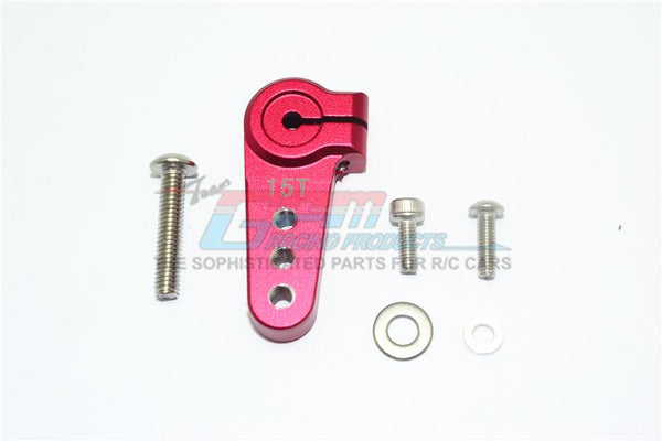 Losi 1/6 Super Baja Rey 4X4 Desert Truck Aluminum Adjustable 15T Servo Horn - 1Pc Set Red