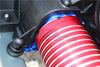 Losi 1/6 Super Baja Rey 4X4 Desert Truck Aluminum Motor Mount Plate With Heat Sink Fins - 1Pc Set Red