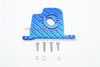 Losi 1/6 Super Baja Rey 4X4 Desert Truck Aluminum Motor Mount Plate With Heat Sink Fins - 1Pc Set Blue