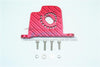 Losi 1/6 Super Baja Rey 4X4 Desert Truck Aluminum Motor Mount Plate With Heat Sink Fins - 1Pc Set Red