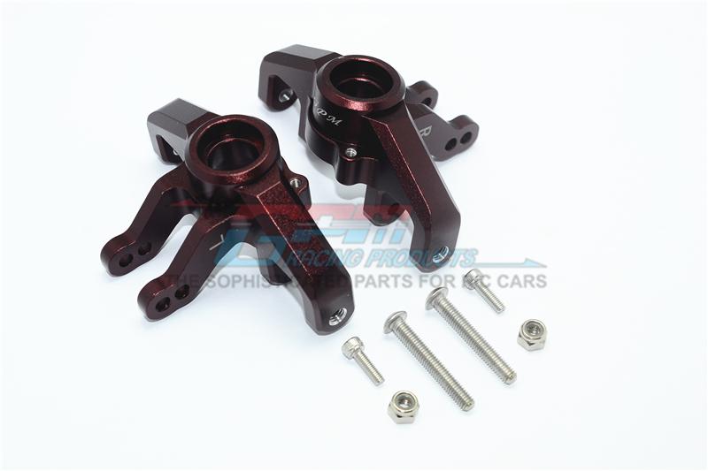 Losi 1/6 Super Baja Rey 4X4 Desert Truck Aluminum Front Knuckle Arms - 1Pr Set Brown