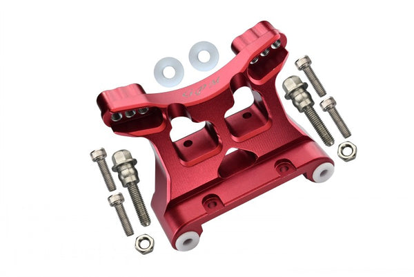 Aluminum Front Damper Mount For LOSI 1:6 4WD Super Baja Rey LOS05013 / Super Baja Rey 2.0 LOS05021 Upgrades - Red