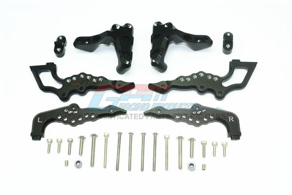 Losi 1/6 Super Baja Rey 4X4 Desert Truck Aluminum Rear Damper Mount - 1 Set Black