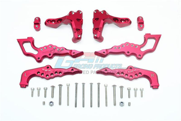 Losi 1/6 Super Baja Rey 4X4 Desert Truck Aluminum Rear Damper Mount - 1 Set Red