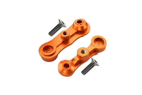 Aluminum Stabilizing Mount For Steering Assembly For LOSI 1:6 4WD Super Baja Rey LOS05013 / Super Baja Rey 2.0 LOS05021 Upgrades - Orange