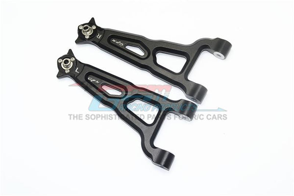 Losi 1/6 Super Baja Rey 4X4 Desert Truck Aluminum Front Upper Suspension Arm - 1Pr Set Black