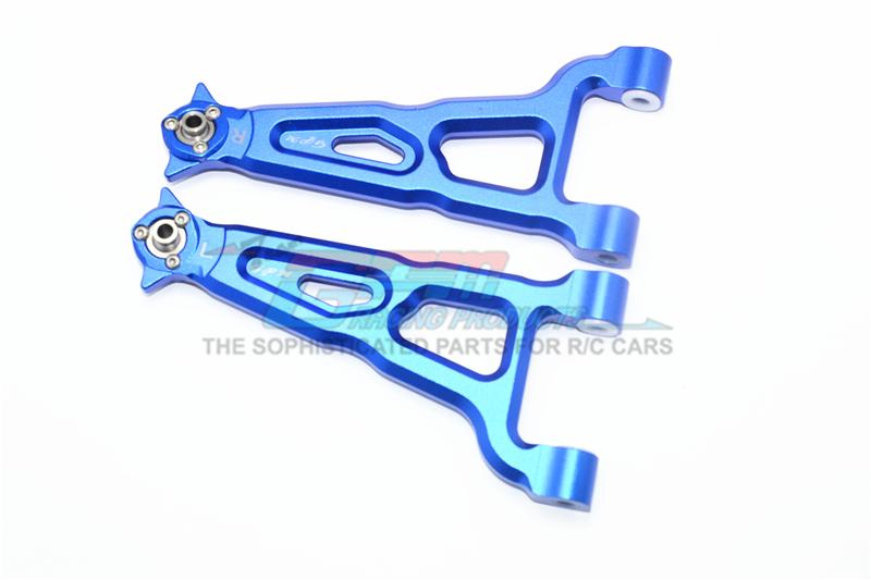 Losi 1/6 Super Baja Rey 4X4 Desert Truck Aluminum Front Upper Suspension Arm - 1Pr Set Blue