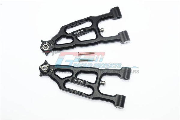 Losi 1/6 Super Baja Rey 4X4 Desert Truck Aluminum Front Lower Suspension Arm - 1Pr Set Black