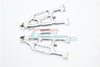Losi 1/6 Super Baja Rey 4X4 Desert Truck Aluminum Front Lower Suspension Arm - 1Pr Set Silver