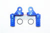 Losi 1/6 Super Baja Rey 4X4 Desert Truck Aluminum Damper Cap With Piggyback Reservoirs - 4Pc Set Blue