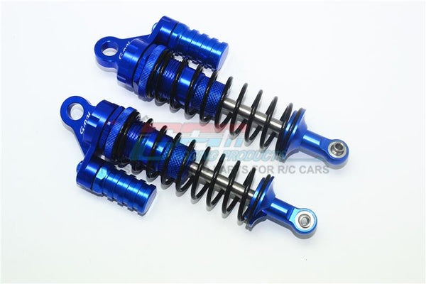 Losi 1/6 Super Baja Rey 4X4 Desert Truck Aluminum Front L-Shape Shocks (132mm) - 1Pr Set Blue