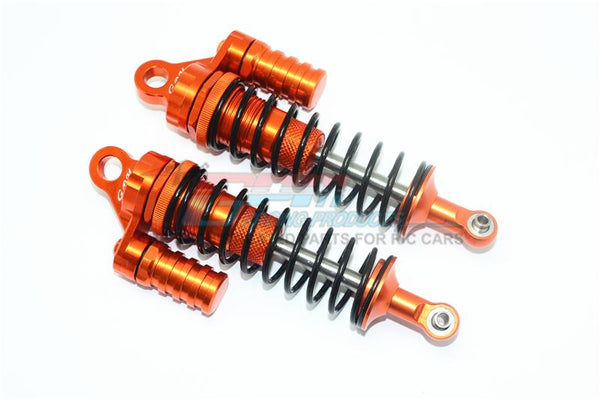 Losi 1/6 Super Baja Rey 4X4 Desert Truck Aluminum Front L-Shape Shocks (132mm) - 1Pr Set Orange