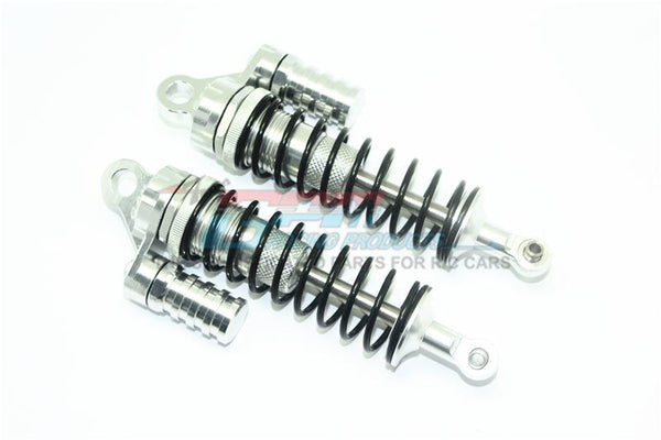 Losi 1/6 Super Baja Rey 4X4 Desert Truck Aluminum Front L-Shape Shocks (132mm) - 1Pr Set Silver