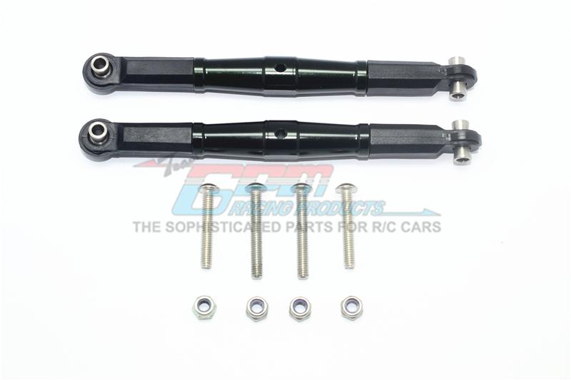 Losi 1/6 Super Baja Rey 4X4 Desert Truck Aluminum Front Turnbuckle For Steering - 1Pr Set Black