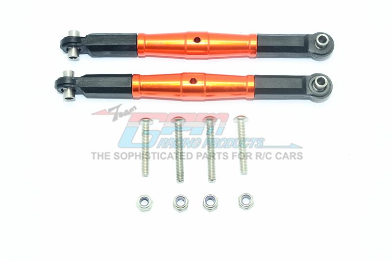 Losi 1/6 Super Baja Rey 4X4 Desert Truck Aluminum Front Turnbuckle For Steering - 1Pr Set Orange