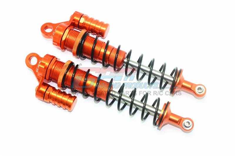 Losi 1/6 Super Baja Rey 4X4 Desert Truck Aluminum Rear L-Shape Shocks (170mm) - 1Pr Set Orange