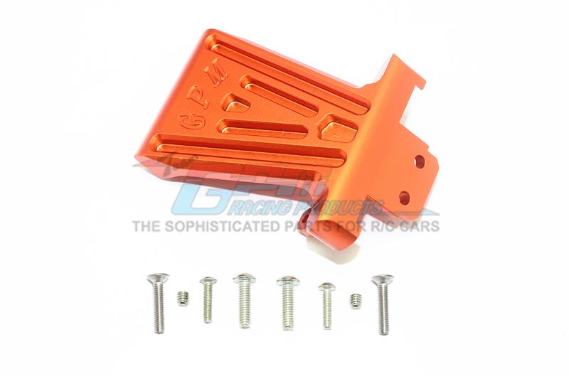 Losi 1/6 Super Baja Rey 4X4 Desert Truck Aluminum Front Bumper Mount - 1Pc Set Orange