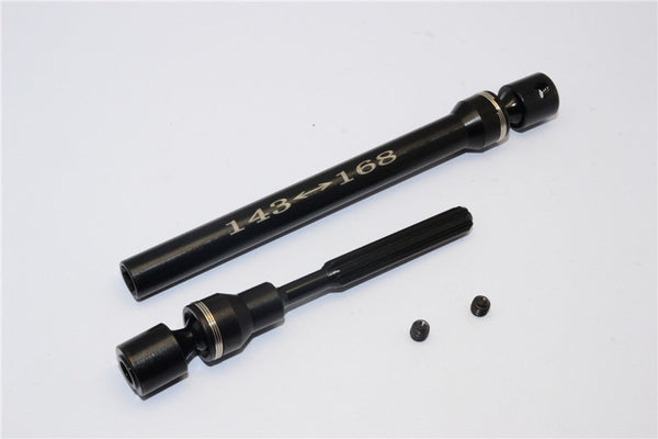 Tamiya CC01 Steel Center Drive Shaft (143mm-168mm) - 1 Set Black