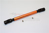 Tamiya CC01 Steel Adjustable Main Shaft With Aluminum Body (Long) - 1Pc Set Orange