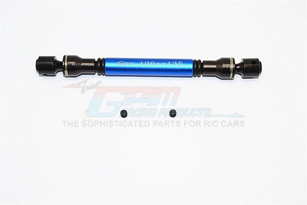 Tamiya CC01 Steel+Aluminum Center Drive Shaft (126mm-135mm) - 1Pc Set Blue